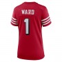 SF.49ers #1 Jimmie Ward Scarlet Alternate Game Jersey Stitched American Football Jerseys