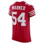 SF.49ers #54 Fred Warner Scarlet Vapor Elite Jersey Stitched American Football Jerseys