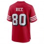 SF.49ers #80 Jerry Rice Scarlet Retired Alternate Game Jersey Stitched American Football Jersey