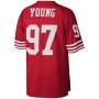 SF.49ers #97 Bryant Young Mitchell & Ness Scarlet 1994 Legacy Replica Jersey Stitched American Football Jerseys