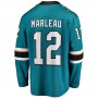 SJ.Sharks #12 Patrick Marleau Fanatics Branded Replica Player Jersey Teal Stitched American Hockey Jerseys