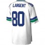 S.Seahawks #80 Steve Largent Mitchell & Ness White Legacy Replica Jersey Stitched American Football Jerseys