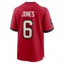 TB.Buccaneers #6 Julio Jones Red Player Game Jersey Stitched American Football Jerseys