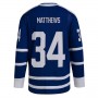 T.Maple Leafs #34 Auston Matthews Reverse Retro 2.0 Authentic Player Jersey Blue Stitched American Hockey Jerseys