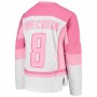 W.Capitals #8 Alex Ovechkin Girls Fashion Player Jersey White Stitched American Hockey Jerseys